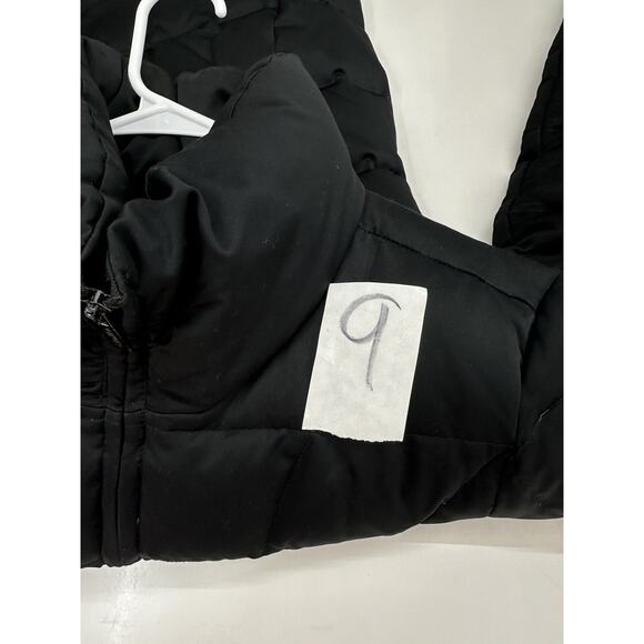 Calvin Klein Womens Jacket Size Medium Black Zip Up Down Puffer Faux Fur Lined - Picture 11 of 11